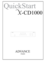 ADVANCE X-Cd 1000 Schnellstartanleitung