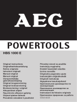AEG HBS 1000 E Datenblatt