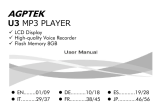 AGPtek Lecteur Mp3 USB 8Go Benutzerhandbuch
