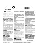 Aiwa HP-A092 Benutzerhandbuch