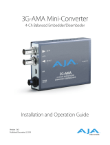 AJA 3G-AMA Installation and Operation Guide