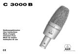 AKG C 3000 Benutzerhandbuch