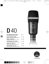 AKG D40 Dynamisches Instrumentenmikrofon Bedienungsanleitung