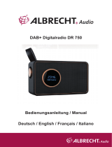 Albrecht DR 750 Digitalradio, DAB+/UKW Bedienungsanleitung