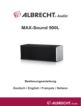 Albrecht MAX-Sound 900 L, 38 Watt Stereo Multiroom Lautsprecher Bedienungsanleitung