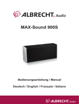 Albrecht MAX-Sound 900 S, 14 Watt Multiroom Lautsprecher Bedienungsanleitung