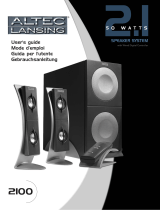 Altec Lansing Speaker 2100 Benutzerhandbuch