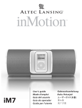 Altec Lansing inMotion iM7 BLK Benutzerhandbuch