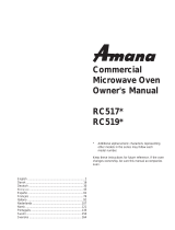 Amana RC519M Bedienungsanleitung