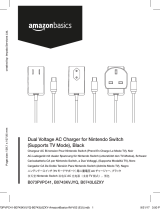 AmazonBasics Dual Voltage USB Type-C to AC Power Adapter Charger for Nintendo Switch - 6 Foot Cable, Black Benutzerhandbuch