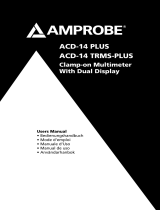 Amprobe ACD-14-PLUS & ACD-14-TRMS-PLUS Clamp-On Multimeters Benutzerhandbuch