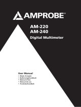 Amprobe AM-220 & AM-240 Digital Multimeters Benutzerhandbuch