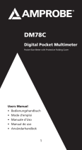 Amprobe DM78C Digital Pocket Multimeter Benutzerhandbuch