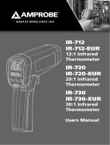 Amprobe IR-712, IR-720 & IR-730 Infrared Thermometers Benutzerhandbuch