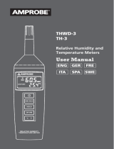 Amprobe THWD-3 & TH-3 Relative Humidity Temperature Meters Benutzerhandbuch