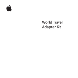 Apple World Travel Adapter Benutzerhandbuch