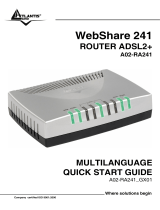Atlantis Land WebShare 241 ROUTER ADSL2+ A02-RA241 Benutzerhandbuch