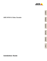 Axis M7016 Installationsanleitung
