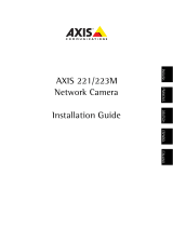 Axis Network Camera AXIS 221 Installationsanleitung