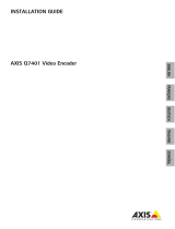 Axis Communications Q7401 Benutzerhandbuch