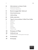 Beem COFFEE PRESS Kaffeebereiter Benutzerhandbuch