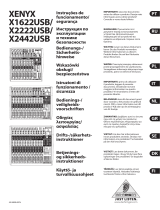 Behringer Xenyx X1622 USB Benutzerhandbuch