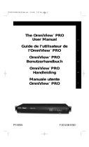 Belkin F1D108-OSD - OmniView Pro KVM Switch Benutzerhandbuch