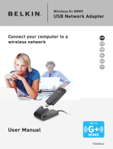 Belkin ADAPTATEUR USB SANS FIL G+ MIMO #F5D9050FR Benutzerhandbuch