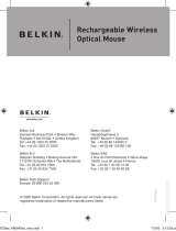 Belkin SOURIS OPTIQUE SANS FIL RECHARGEABLE #F8E845UK Benutzerhandbuch