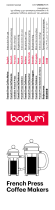 Bodum 11195-01 Benutzerhandbuch