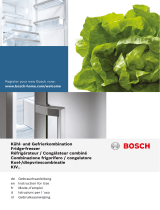 Bosch Built-in automatic fridge-freezer Bedienungsanleitung