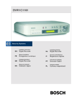 Bosch DVR1C1161 Installationsanleitung