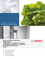 Bosch Integrated fridge/freezer Bedienungsanleitung