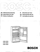 Bosch KSR2500EU Benutzerhandbuch