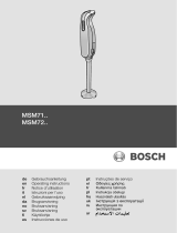 Bosch msm7250 Bedienungsanleitung