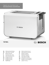 Bosch Styline TAT8611GB 2 Slice Toaster Bedienungsanleitung