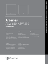 Boston Acoustics ASW 250 Benutzerhandbuch