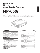 BOXLIGHT MP-650i Benutzerhandbuch