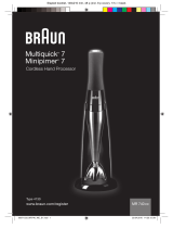 Braun Cordless Hand Processor MR 740 CC Benutzerhandbuch