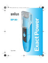Braun EP80 Exact Power Benutzerhandbuch