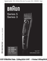 Braun HC3050, HC5050, HC5050cb, Hair Clipper, Series 3, Series 5 Benutzerhandbuch
