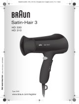Braun HD330,  HD310,  Satin Hair 3 Benutzerhandbuch
