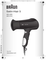 Braun HD530,  HD510,  Satin Hair 5 Benutzerhandbuch