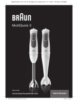 Braun MULTIQUICK 3 MQ3005 CREAM Benutzerhandbuch