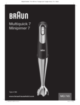 Braun Multiquick 7 Hand MQ 745 Benutzerhandbuch