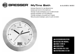 Bresser MyTime bath Bathroom clock - white Bedienungsanleitung