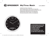 Bresser MyTime bath RC clock black Bedienungsanleitung