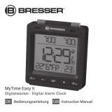 Bresser MyTime Easy II Radio controlled Alarm Clock Bedienungsanleitung