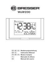 Bresser WoW200 Wireless Weather Station for wall mounting, white/silver Bedienungsanleitung