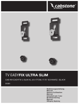 Cabstone TV EasyFix UltraSlim XL Benutzerhandbuch